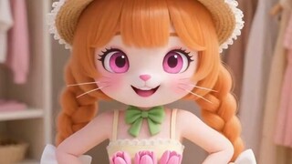 Si Jingga Gemuk mengenakan rok bergaya pedesaan untuk menonton kompetisi menyelam Olimpiade Hewan!