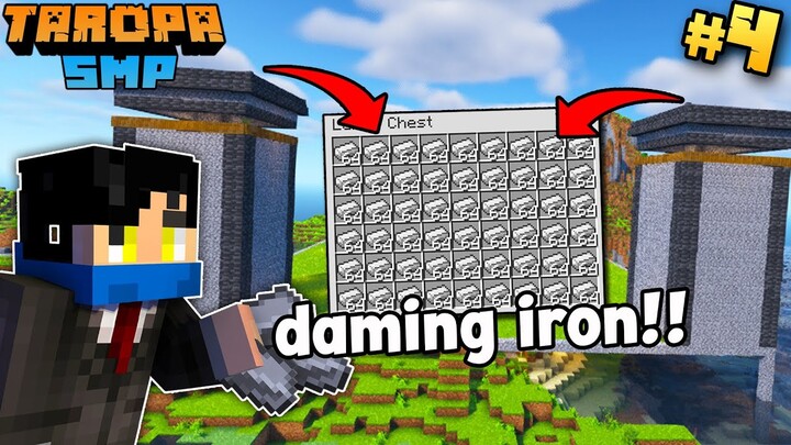 TaropaSMP #4 - Mag-Build ng MEGA UNLI IRON FARM (Tagalog Minecraft)