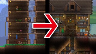 【تيراريا】 كيف تُحسّن بسرعة قوتك في البناء؟ هل بإمكانك بناء فيلا من الخشب والحجارة؟