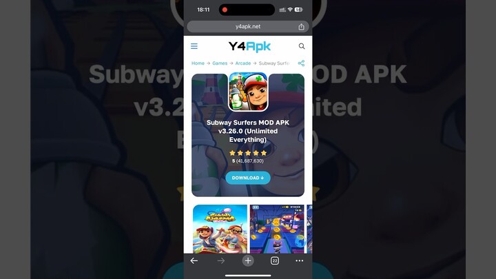 #modapk #แจกเกมโปร Subway Surfers MOD APK (Unlimited Everything) #Y4Apk