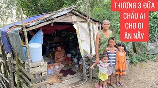 Nuôi 3 đứa cháu ngoại trong căn nhà mục nát đầy nguy hiểm không biết sập lúc nào...!