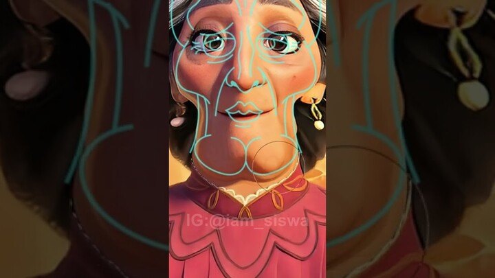 I turned Abuela Alma Madrigal into handsome✨SQUIDWARD💀Disney's Encanto✨| SWISA #shorts #encanto