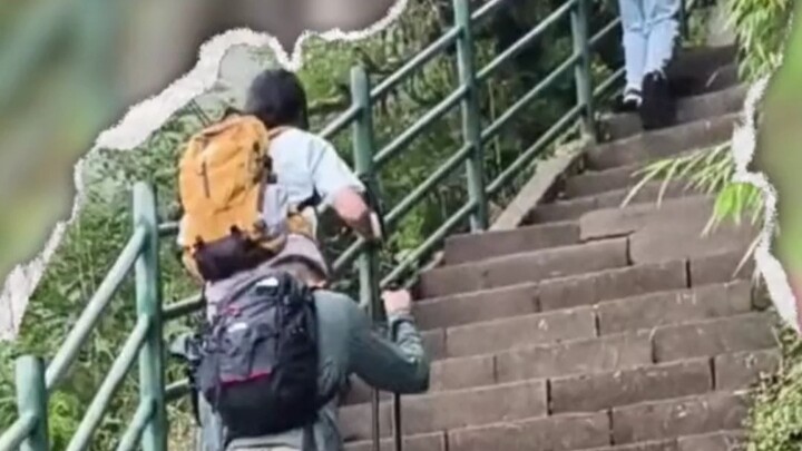 Quá buồn cười! Rốt cuộc là ai nghĩ ra ý tưởng này vậy? _Du lịch _Núi Wawu _Hài hước _Leo núi