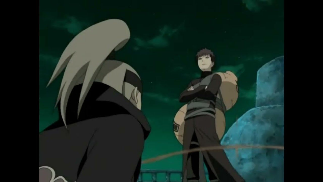 Naruto e Kakashi Vs Deidara Dublado