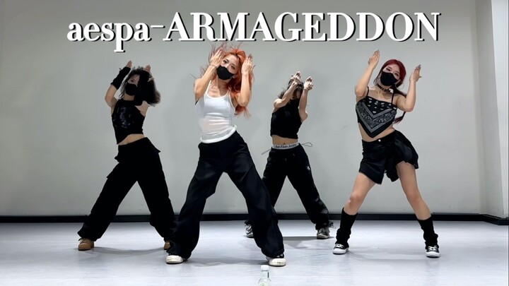 เพลงคัมแบ็คล่าสุดของ aespa Armageddon ห้องซ้อมเต้นกรุ๊ป