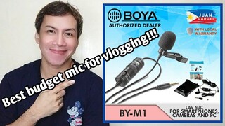 Unboxing and Testing Boya BY - M1 Lavalier Mic |  Best Budget Mic for Vlogging 2021