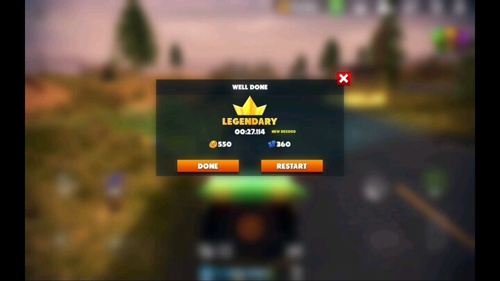 การตามล่าจุดตรวจความท้าทายเสิ่น 00:27.474 เวลาตำนาน 00:27.114 เวลาOTR - Offroad Car Driving Gaame
