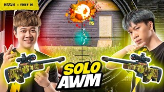 FREE FIRE | Khi các tuyển thủ Heavy đi Rank tử chiến SOLO AWM sẽ ra sao? | HEAVY