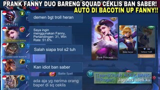 BAN SABER, FANNY 31 MATCH DI NAIKIN! AUTO DI BACOTIN KWKW!! PRANK FANNY NGESOT