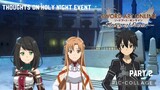Sword Art Online Integral Factor: Thoughts on Holy Night Event Part 2