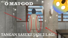 Tangan sasuke kok jadi dua lagi? 😱