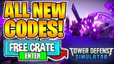 ALL 5 WORKING SECRET CODES! Tower Defense Simulator Roblox May 2021