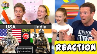 INDIA vs USA MILITARY POWER COMPARISON REACTION | BigAReact