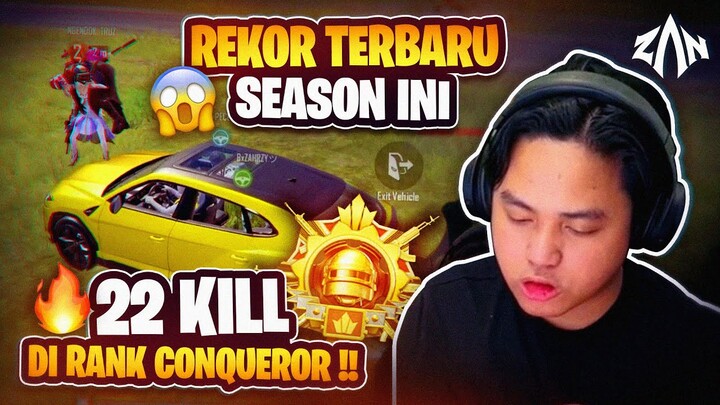 Rekor Terbaru Season Ini, 22 Kill Di Rank Conqueror !! | PUBG Mobile Indonesia