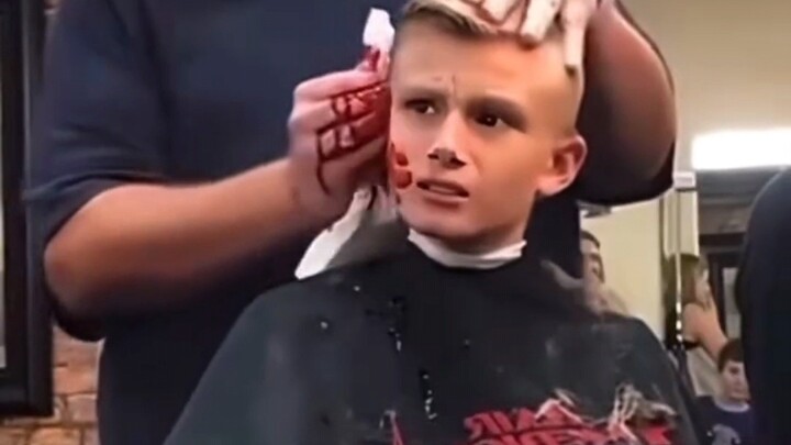 Boy: I just want to get a haircut in peace—so what?