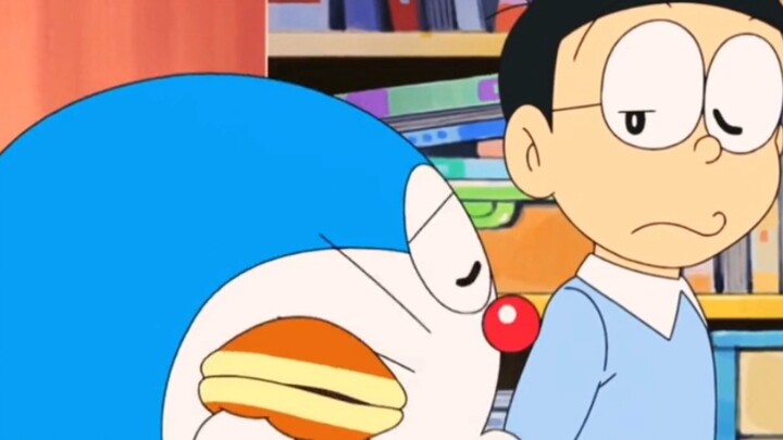 Doraemon Nobita menggunakan klakson onomatopoeik untuk memanggang barbekyu di mobil sport suaminya