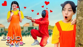 Búp Bê Squid Game Giải Cứu Lính Áo Đỏ | Đại Chiến Trò Chơi Con Mực | NOODU Fun