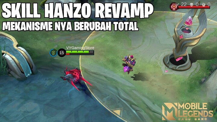 SKILL BARU HANZO REVAMP - LEBIH BERDAMAGE TAPI MEKANISME SKILL NYA BERUBAH TOTAL! MOBILE LEGENDS