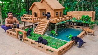 Bangun rumah bergaya Minecraft untuk anjing yang diselamatkan!