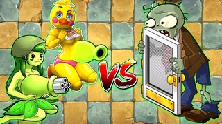 Moon lord+Night funki+Picachu PvZ 2 Challenge - All Plants VS Gargantuar Zombie Animation