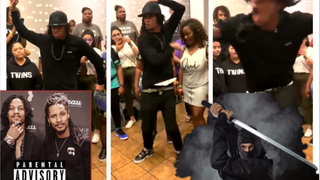【Đốt cháy đầu óc】Les Twins Larry thể hiện câu chuyện khái niệm ninja [TroyBoi - KinjaBang】