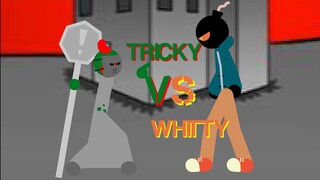 Tricky vs Whitty, who is more SUPERIOR!? - FNF Animation