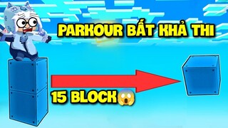 MINI GAME: MEOWPEO THỬ THÁCH PARKOUR 15 BLOCK BẤT KHẢ THI SIÊU KHÓ TRONG MINI WORLD VÀ CÁI KẾT