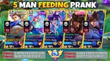 5 Man Feeding Prank! 🤣 | Enemy Thinks We're Nub! 🤮 | Not Until We Showed Our Real Skills! 😱🔥