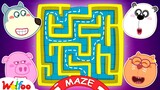 Wolfoo Has Fun Playtime with Giant Inflatable Maze Challenge for Kids at Playground | Wolfoo Channel