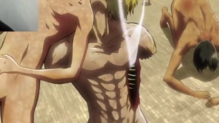 El titan ataca al que se comio a Tomas shingeki no kiojin #shingekinokyojin