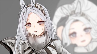 [Hujan deras di periode kepercayaan yang berbeda] Gadis berambut putih, lemah dan pemalu