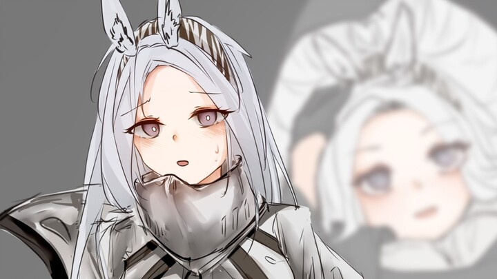 [Heavy rain at different times of trust] White-haired, weak and shy girl