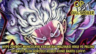 SPOILER OP 1111 LENGKAP! HYPE JOYBOY! JURUS BARU LUFFY! TEKNIK IMAJINASI NIKA YG DITAKUTI GOROSEI!