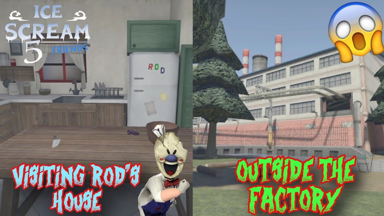 Visiting Rod's House + Outside The Factory in Ice Scream 5