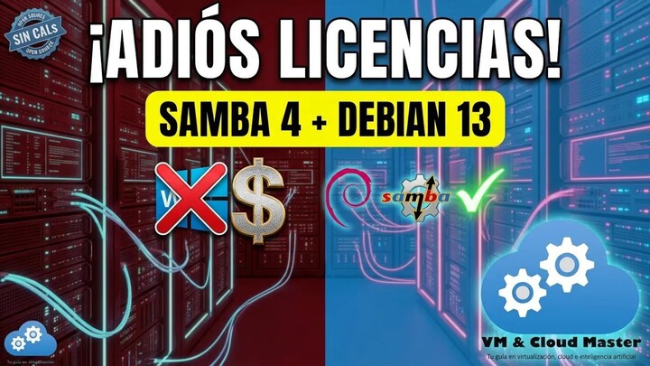 ADIÓS LICENCIAS Reemplaza Windows Active Directory con Samba 4 en Debian 13