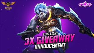 3 Starlight Giveaway Winner Announcement | Kazuki Official | -