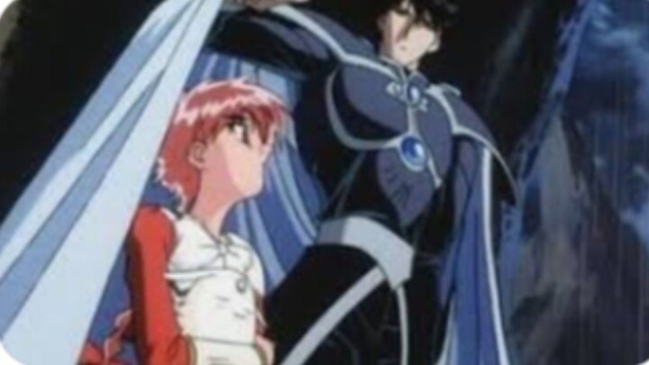 Magic Knight Rayearth  Hikaru and Lantis Raining Moments