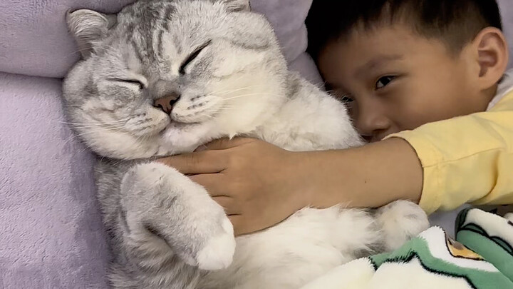 Adik kecil menemani Dazhuang tidur