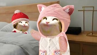 Saya sedang bermain dan tiba-tiba pergi tidur. Jaket katun kecil ini sangat hangat.