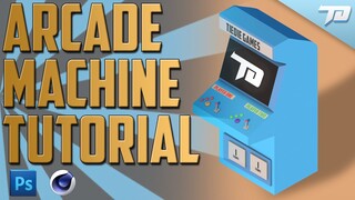 Isometric Arcade Machine Tutorial | Cinema 4D and Photoshop