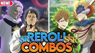 BEST REROLL COMBOS TO GO FOR ON BLACK CLOVER MOBILE GLOBAL DAY 1. DO NOT SLEEP ON SR UNITS...