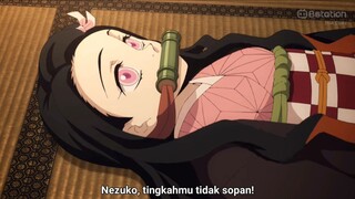 lucu banget Nezuko pas lagi bertamu ke rumah Tamayo😍😍