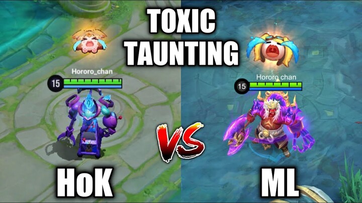 BEING TOXIC IN HoK IS NOT THE SAME AS BEING TOXIC IN ML