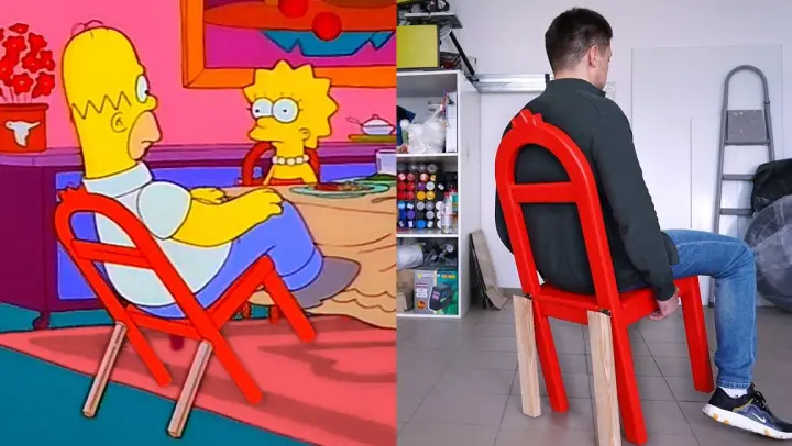 [DIY] A Perfect Copy Of The Rocking Chair In The Simpsons!