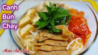 Cách Nấu CANH BÚN CHAY Ngon Siêu Đơn Giản | Món Chay Ngon Bà Mẹ Quê.