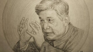 用圆规画出邓稼先老先生
