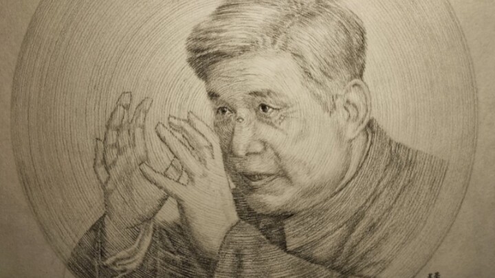 用圆规画出邓稼先老先生