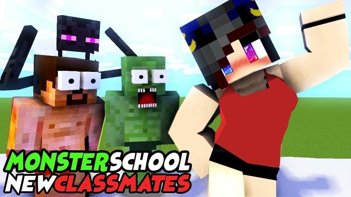 MONSTER SCHOOL _ NEW CLASSMATES - SWIMMING CHALLENGE