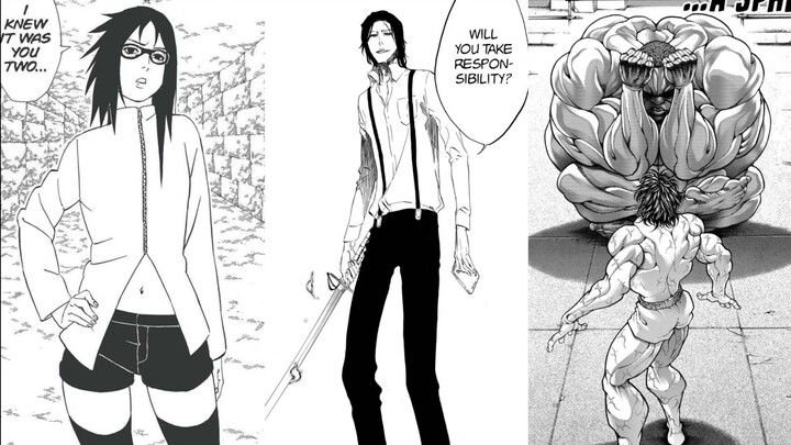 不同漫画中的角色，但是比例越来越吓人