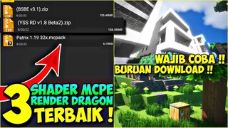 REAL! TOP 3 SHADER MCPE 1.19 RENDER DRAGON - Shader mcpe 1.19 - shader for mcpe - Mcpe Shaders 1.19